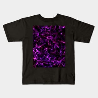 Purple and pink nebula Kids T-Shirt